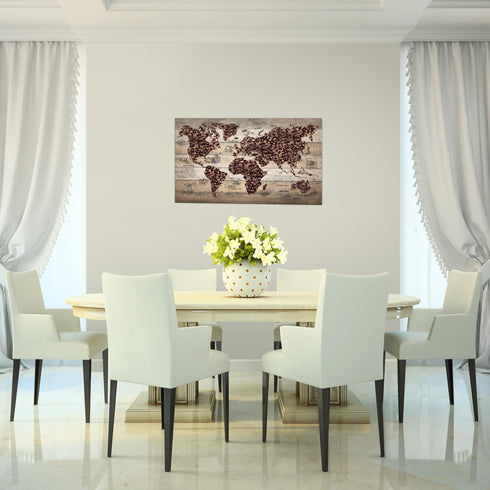 Wandbilder Wohnzimmer XXL Küche Kaffee Moderne Bilder Weltkarte